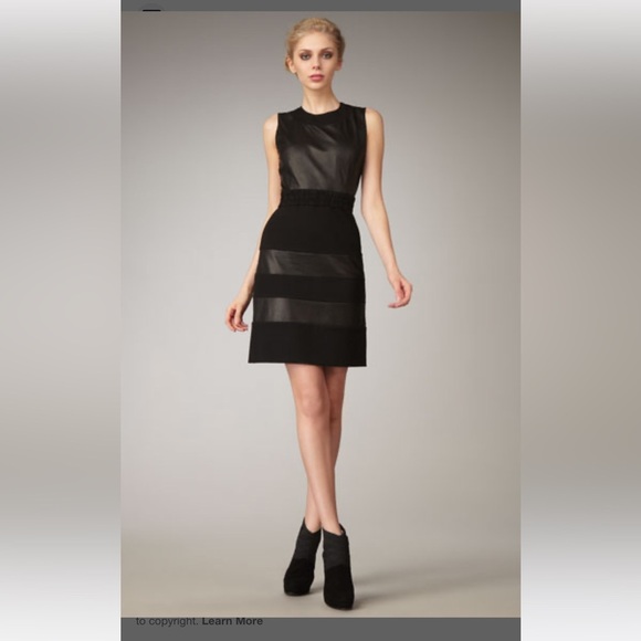 Diane Von Furstenberg Dresses & Skirts - Diane von Furstenberg Christina Leather-Accent Dress Size 2